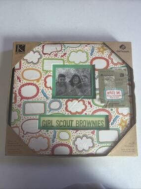 Girl Scouts Brownies K&Company Frame & Name Scrapbook 12 x 12 Memory Book New